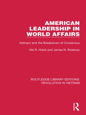 cover image of American Leadership in World Affairs
